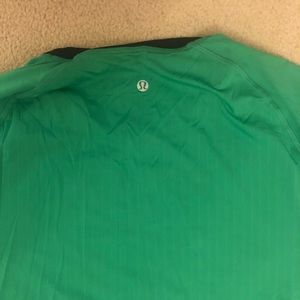 Green men’s lululemon shirt